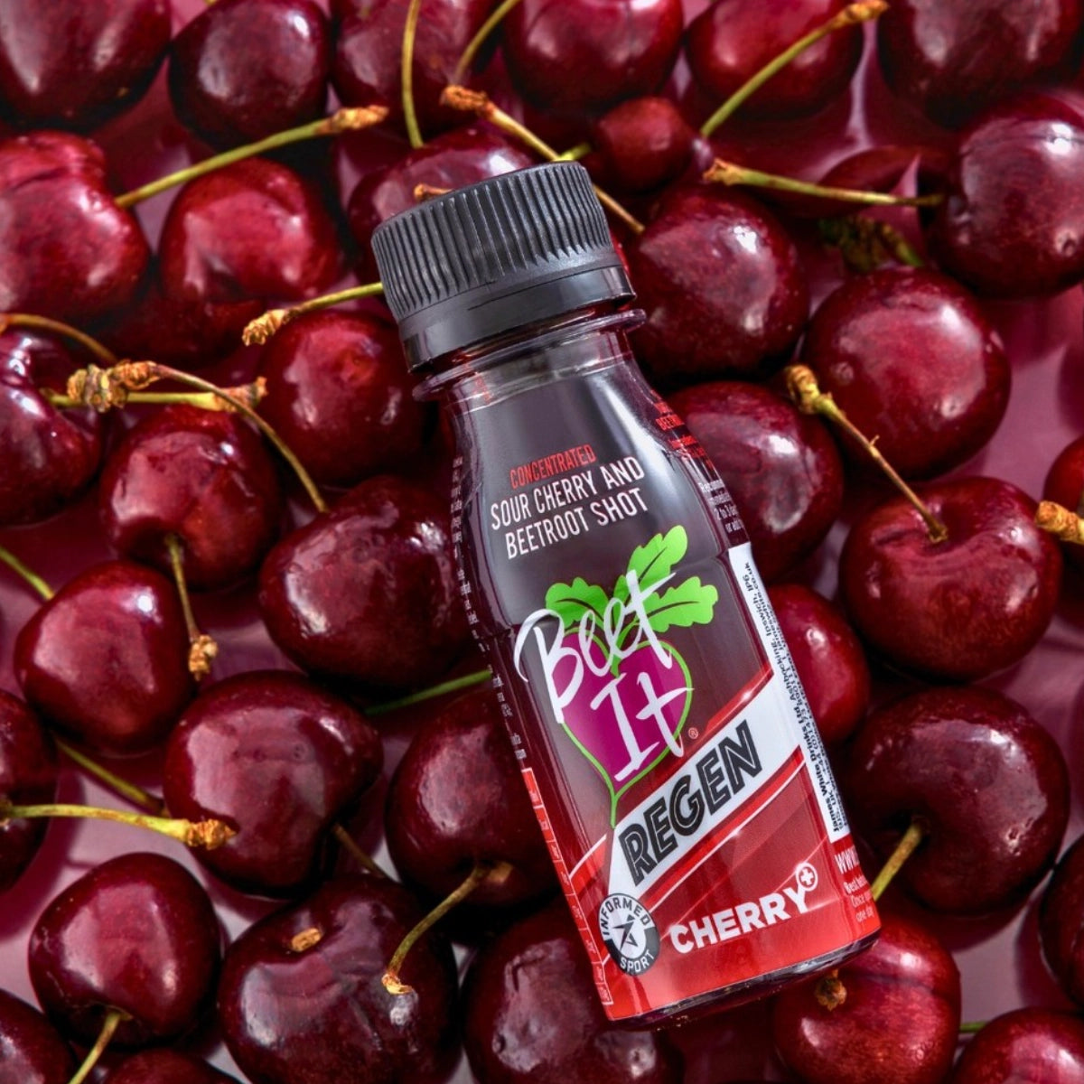 Beet It Sport Regen Cherry+ Shot 70 ml – dagligt tilskud til restitution og præstation