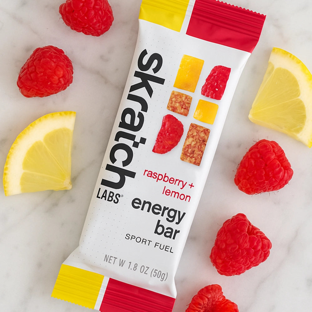 Skratch Labs Sport Fuel Bar Raspberry Lemon – bar med naturlige ingredienser