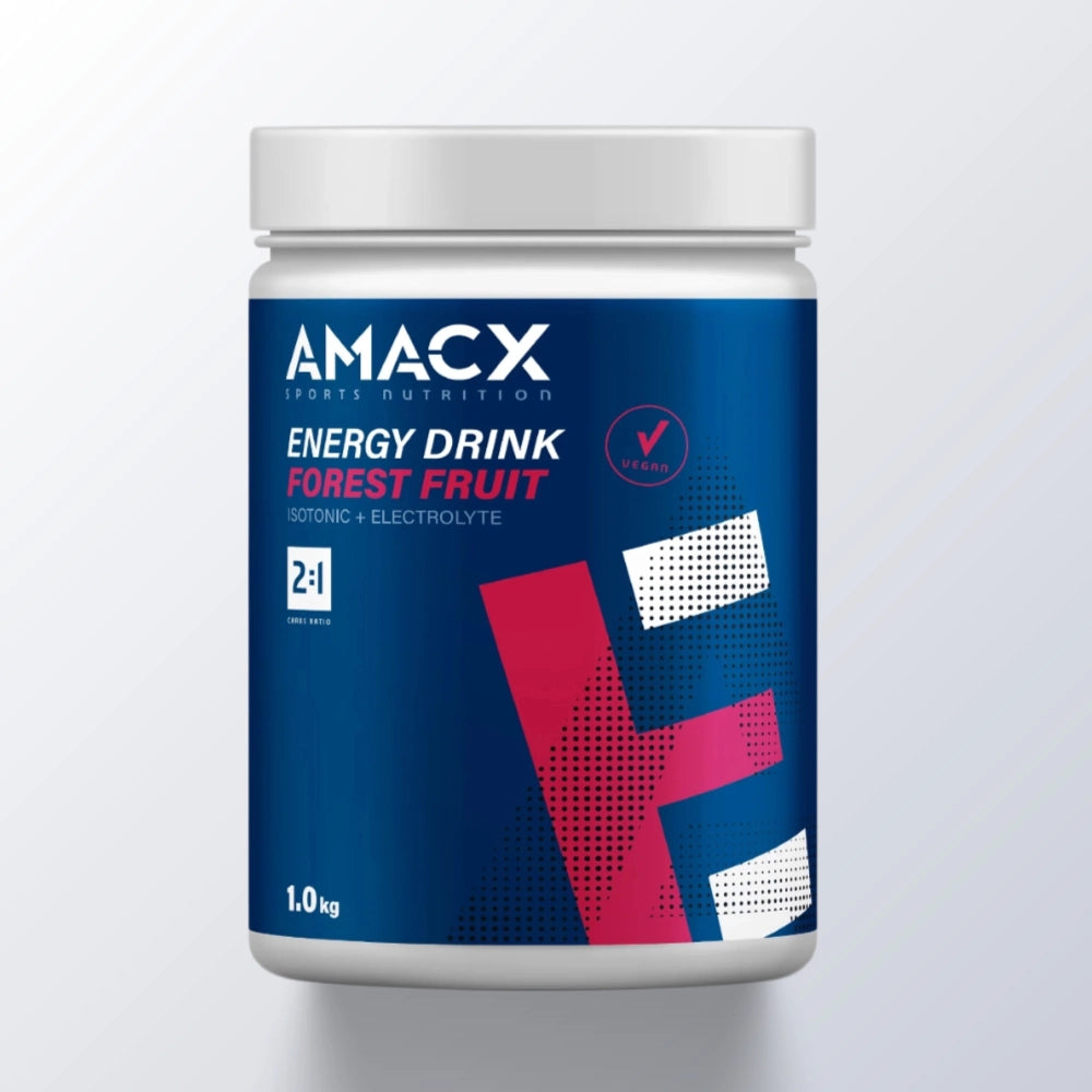 Amacx Energy Drink Forest Fruit / 1 kg – hurtig energi til løb, cykling og triatlon