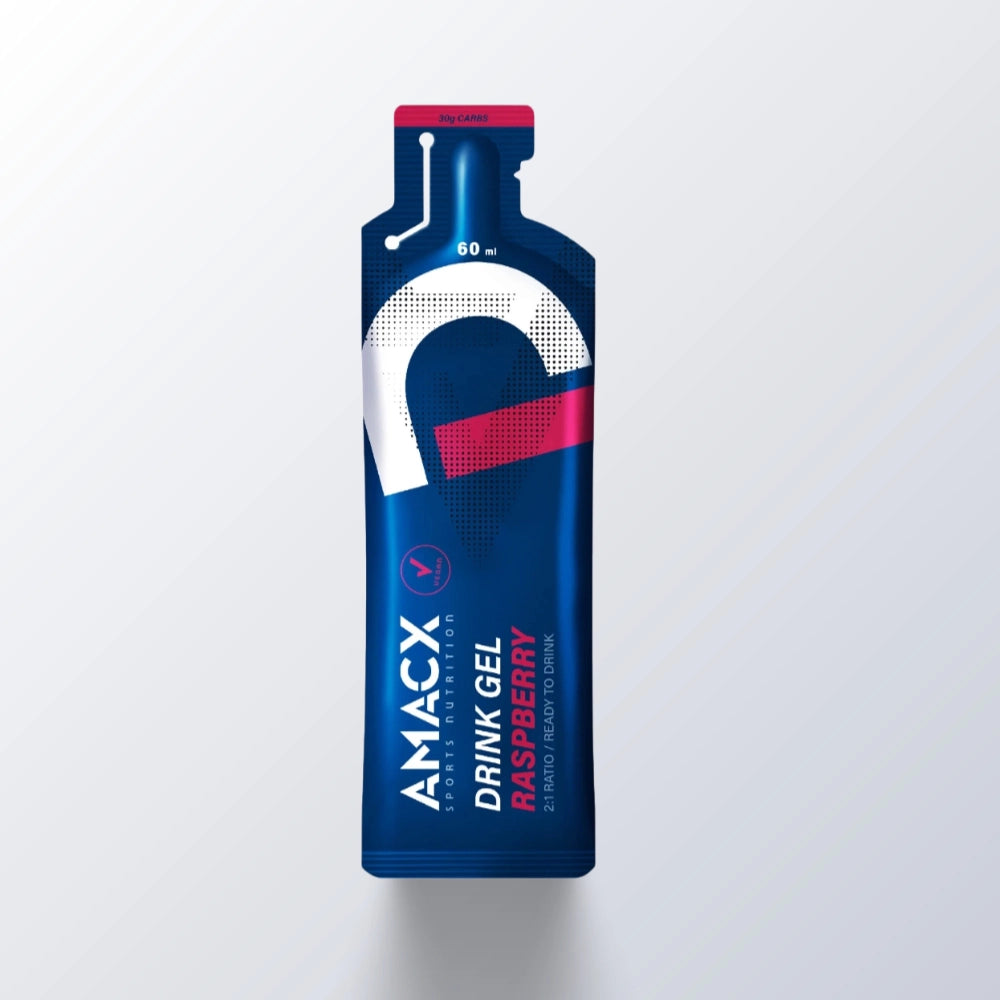 Amacx Drink Gel Raspberry – hurtig energi til løb, cykling og triatlon