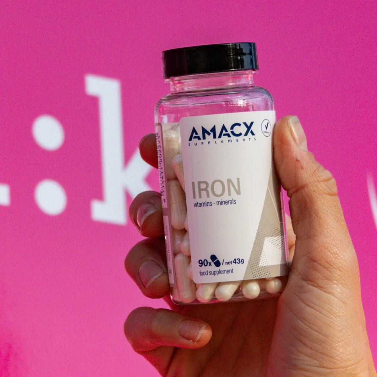 Amacx Iron 90 kapsler – dagligt tilskud til restitution og præstation