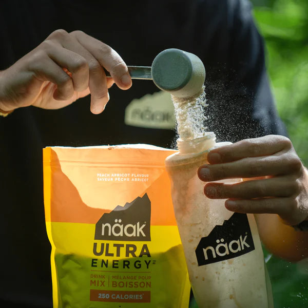 näak Ultra Energy Drink Mix Peach Apricot – brug under træning og konkurrence