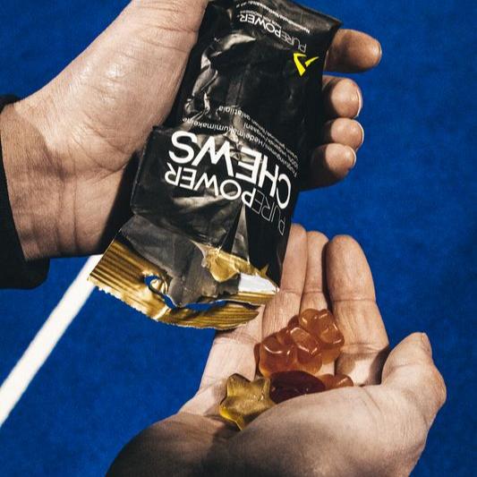 PurePower Chews Frugtmix | Hurtig energi til løb, cykling & triatlon