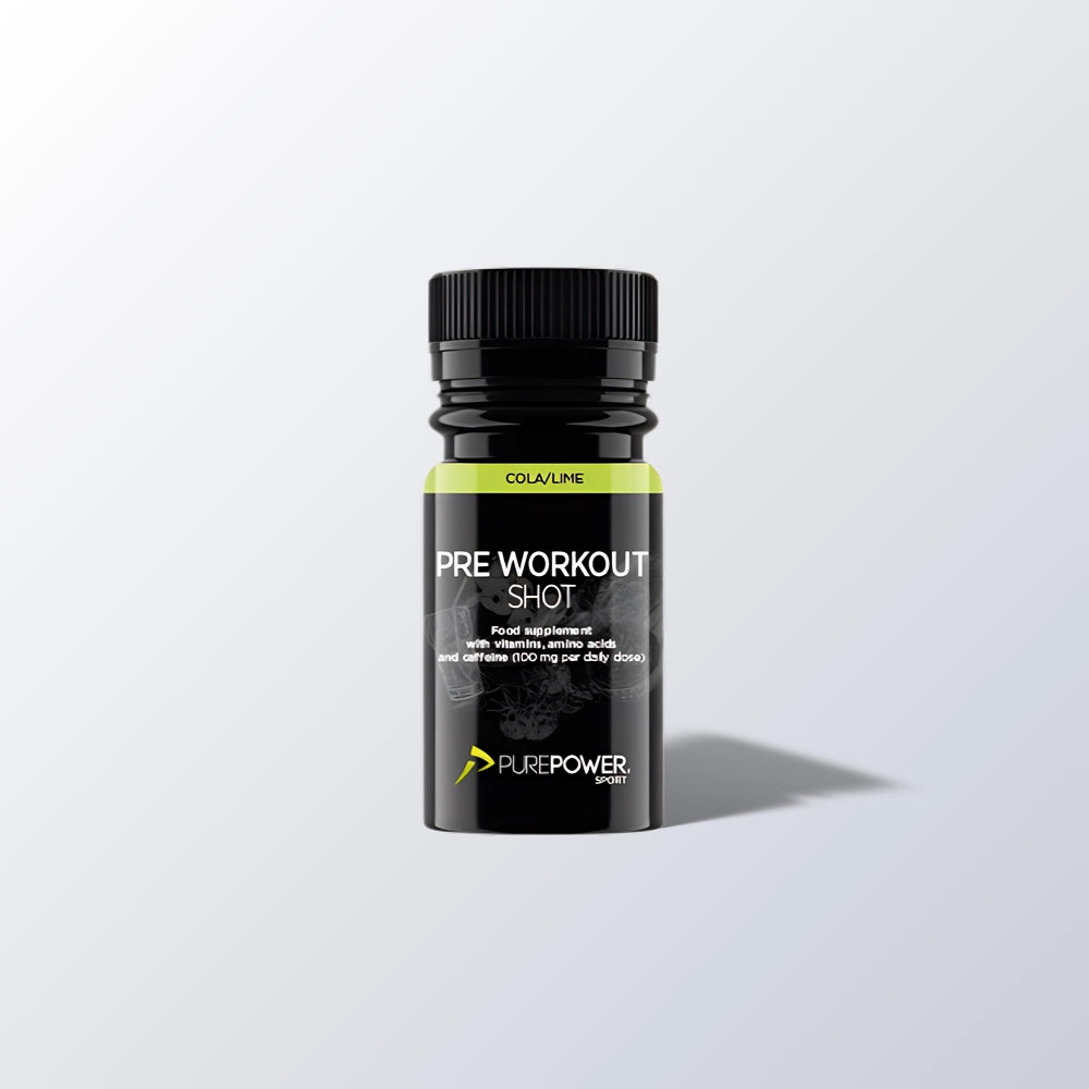 purepower pre-workout shot cola lime 1 portion produktbillede