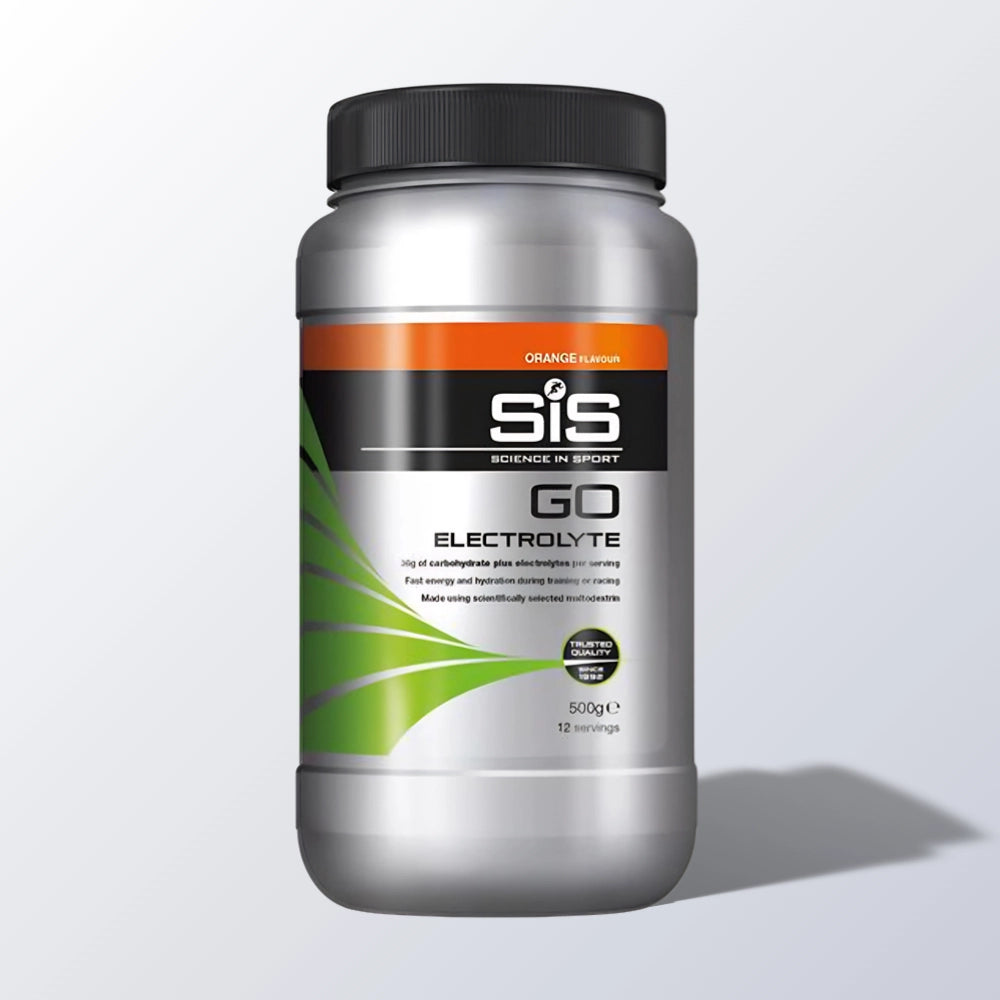 SIS GO Electrolyte Appelsin 12 portioner – energidrik med kulhydrat og elektrolytter