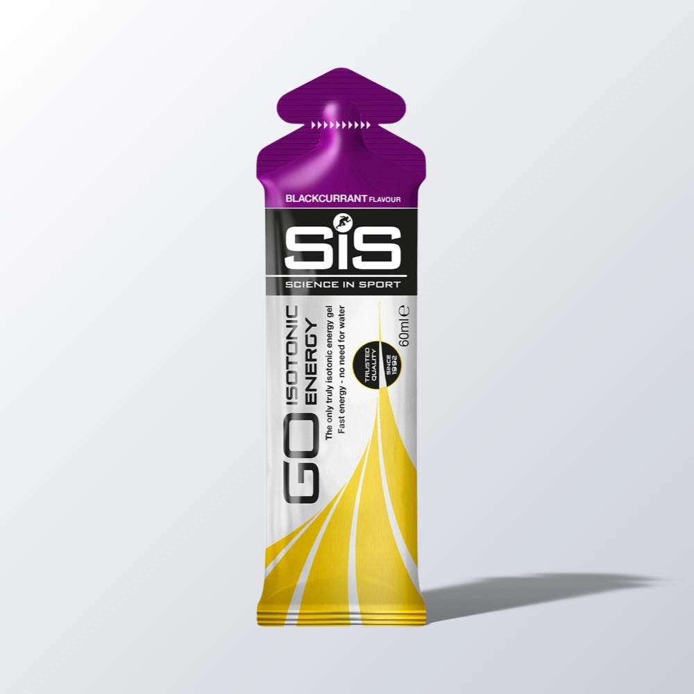 SiS GO Isotonic Energy Gel Blackcurrant 1 portion produktbillede – 22 g kulhydrat