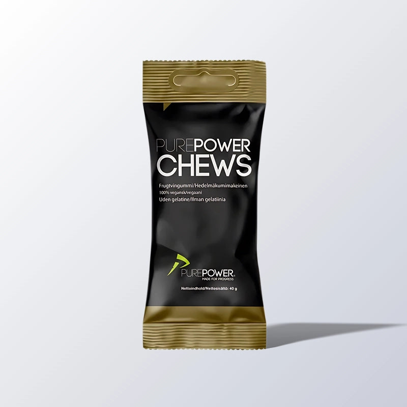 PurePower Chews Frugtmix | Energi-boost med frugtsmag & elektrolytter