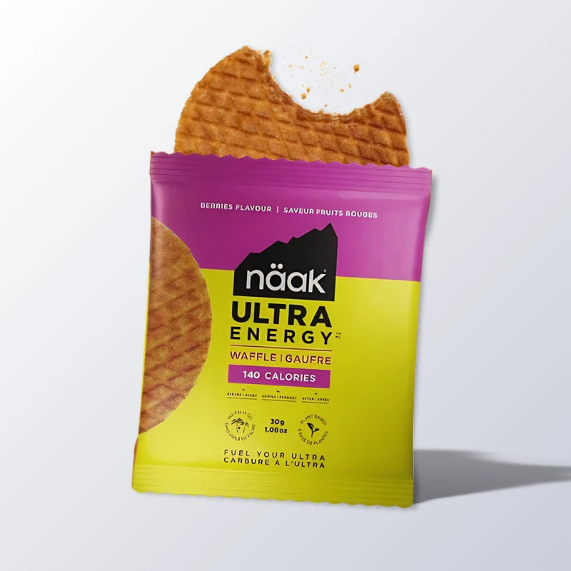 näak Waffle Berries 1 portion – energivaffel med kulhydrater, protein og elektrolytter
