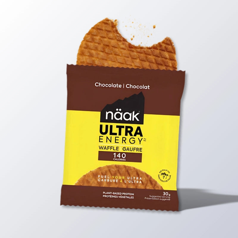 näak Waffle Chocolate 1 portion – energivaffel med kulhydrater, protein og elektrolytter