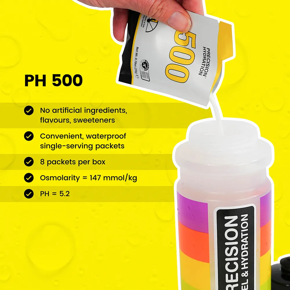 Atlet med Precision PH 500 Drink Mix Citrus – hydrering under træning