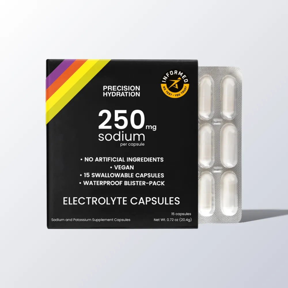 Precision Electrolyte Capsules Neutral 15 portioner – produktbillede med pakke