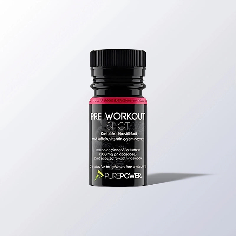 PurePower Pre-Workout Shot | 200 mg koffein & beta-alanin