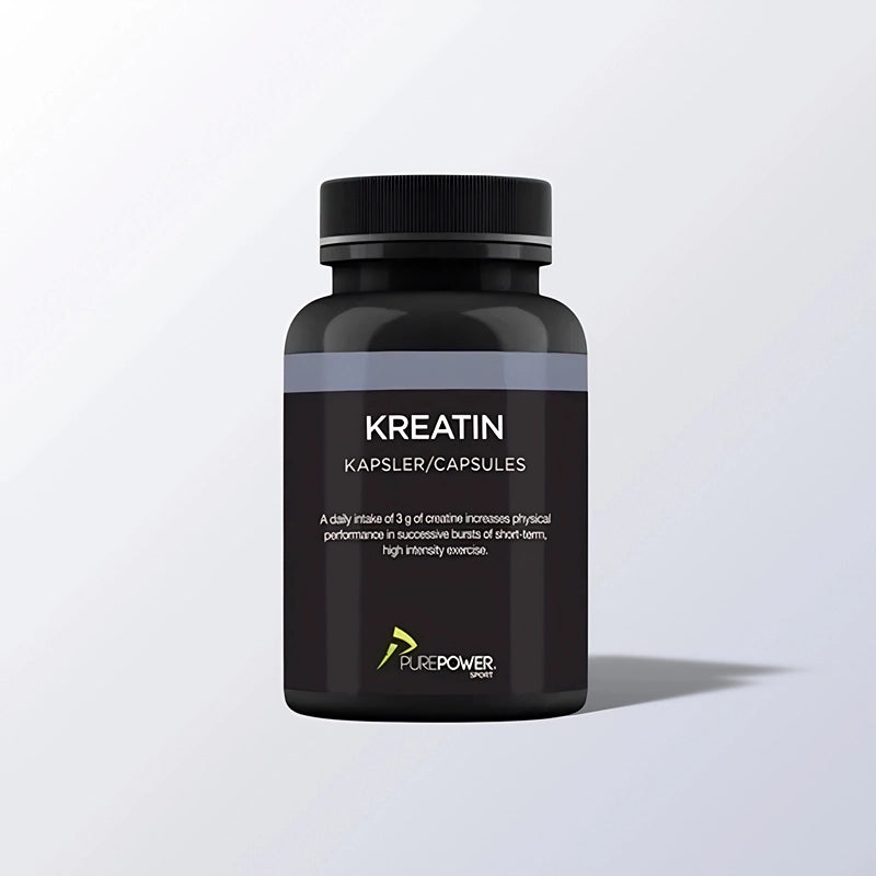 PurePower Kreatin Kapsler 120 stk | Øg muskelstyrke & eksplosiv power