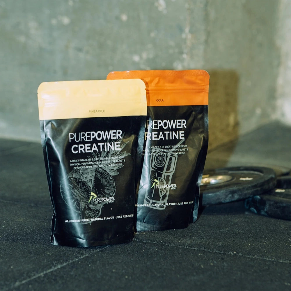 purepower kreatin cola 100 portioner poser med kreatinpulver