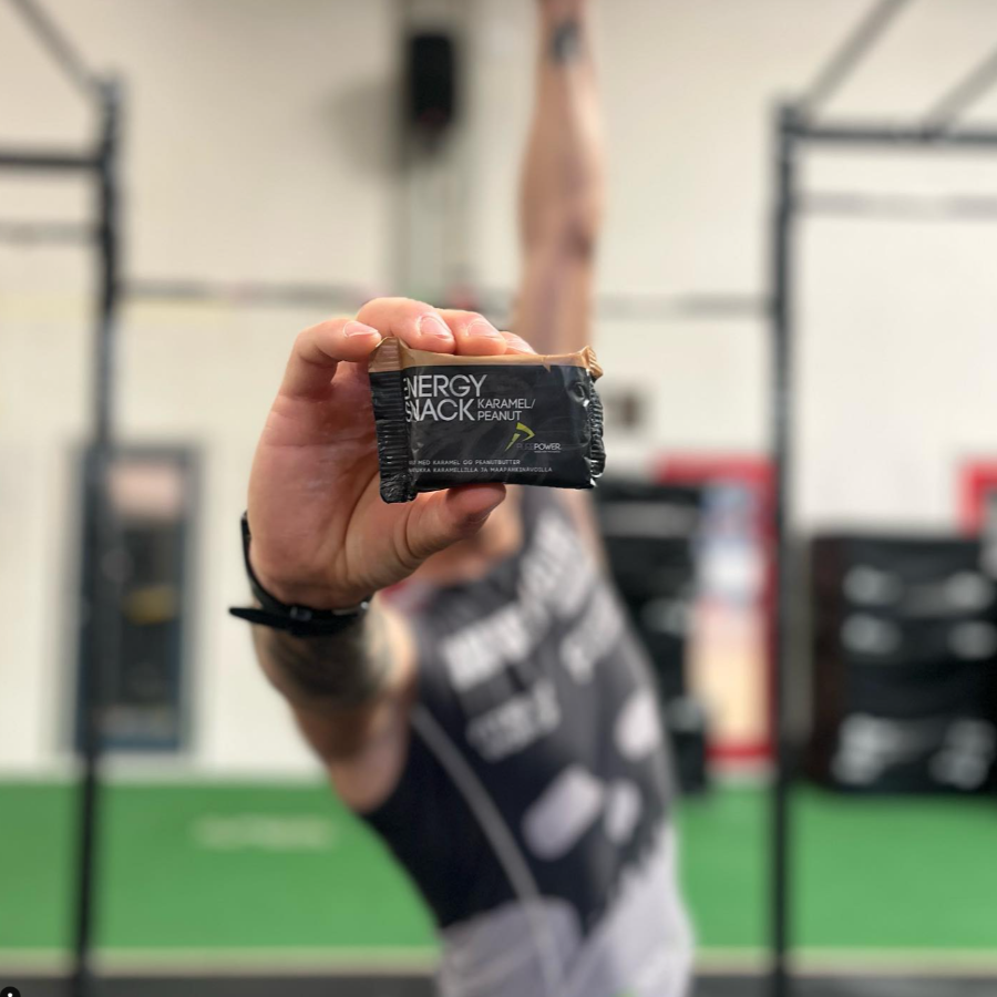 PurePower Energy Snack Karamel Peanut | Stabil energi før, under & efter træning