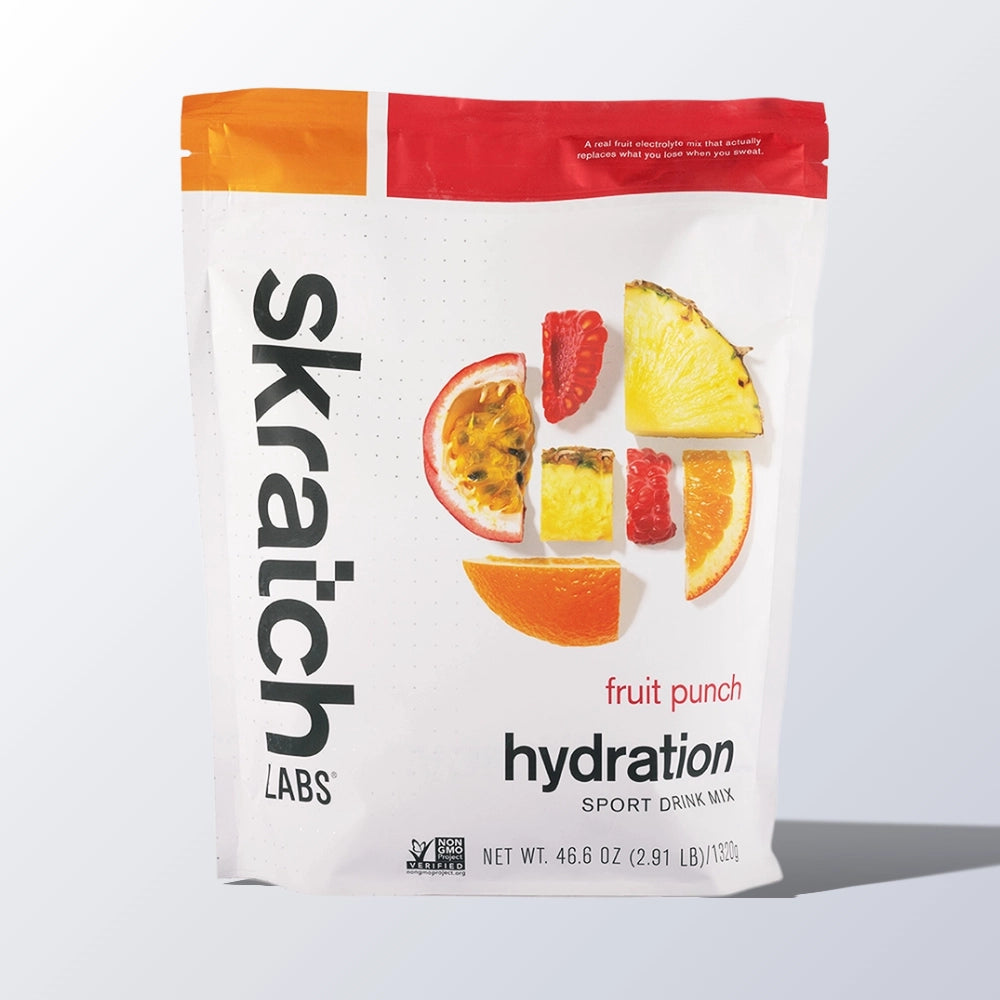Skratch Labs Hydration Sport Drink Mix Fruit Punch 60 portioner – emballage