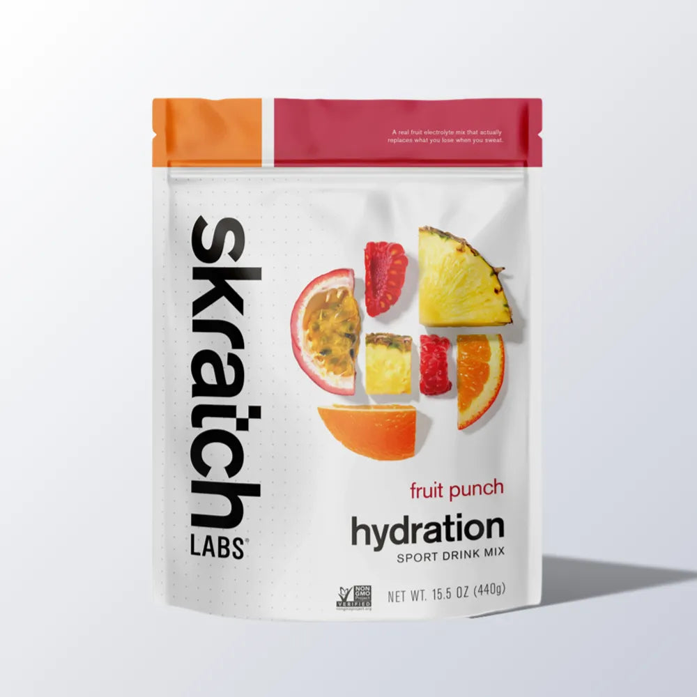 Skratch Labs Hydration Sport Drink Mix Fruit Punch 20 portioner – emballage