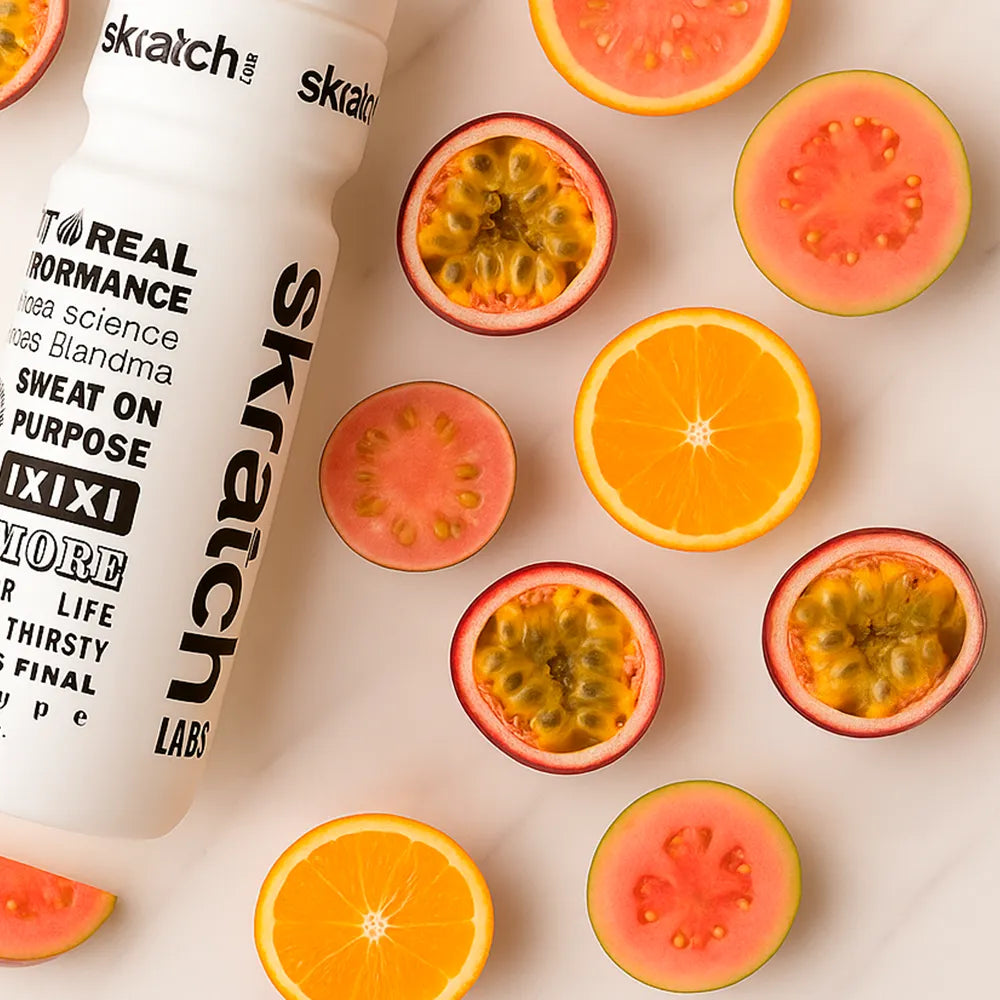 Skratch Labs Hydration Sport Drink Mix Passion Fruit Orange Guava – elektrolytpulver med tropisk smag