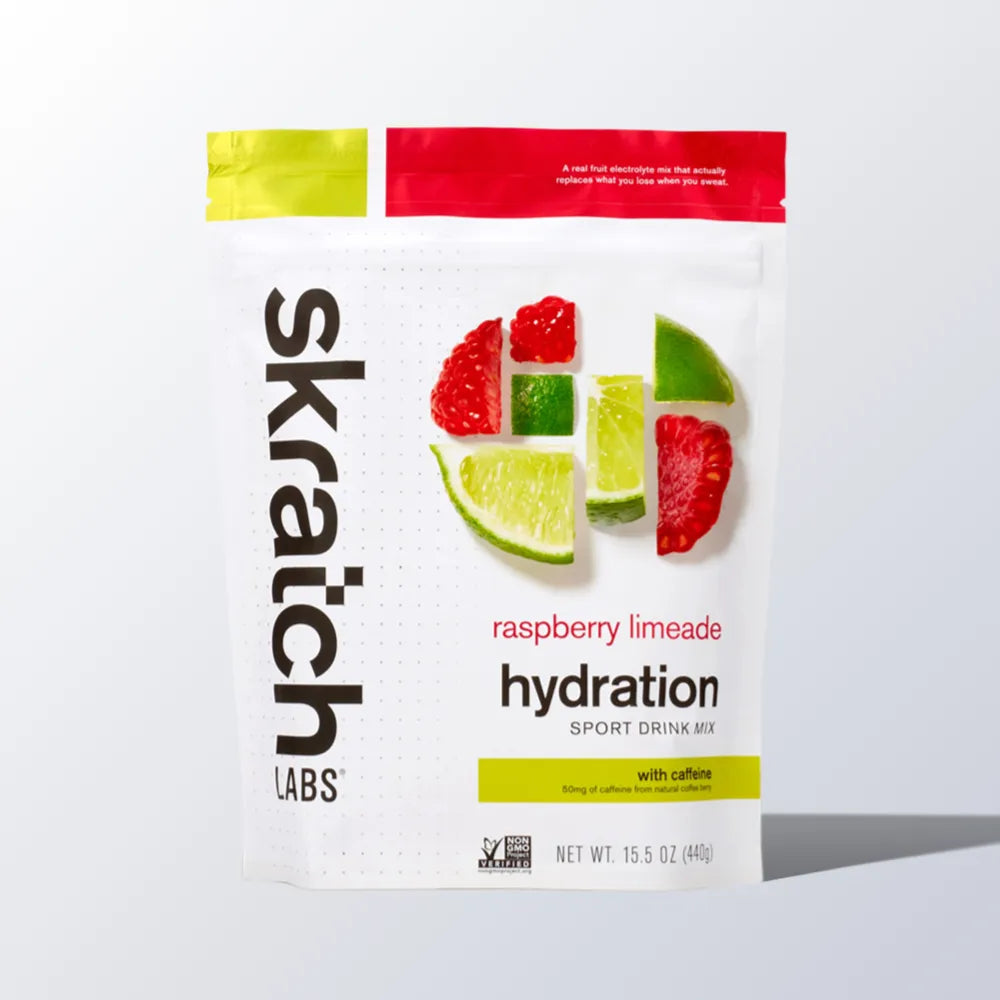 Skratch Labs Hydration Sport Drink Mix Raspberry Limeade 20 portioner – emballage