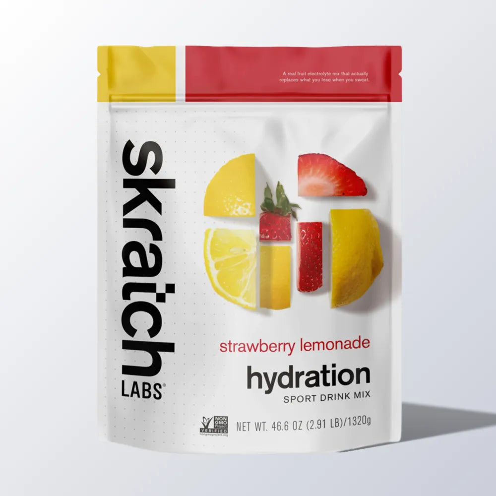 Skratch Labs Hydration Sport Drink Mix Strawberry Lemonade 60 portioner – emballage