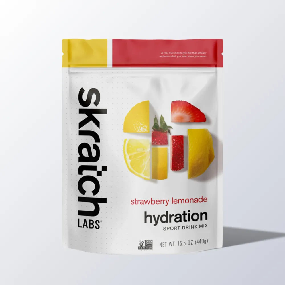 Skratch Labs Hydration Sport Drink Mix Strawberry Lemonade 20 portioner – emballage