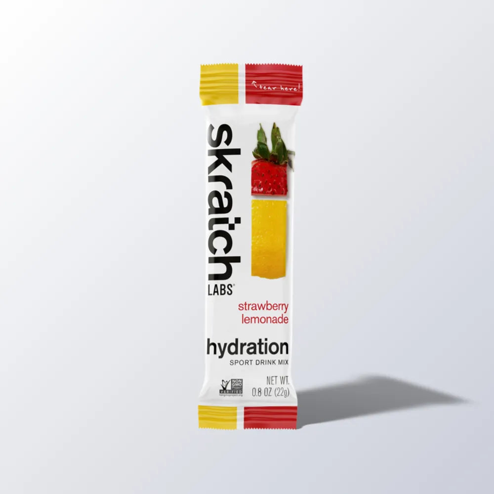 Skratch Labs Hydration Sport Drink Mix Strawberry Lemonade 1 portion – emballage