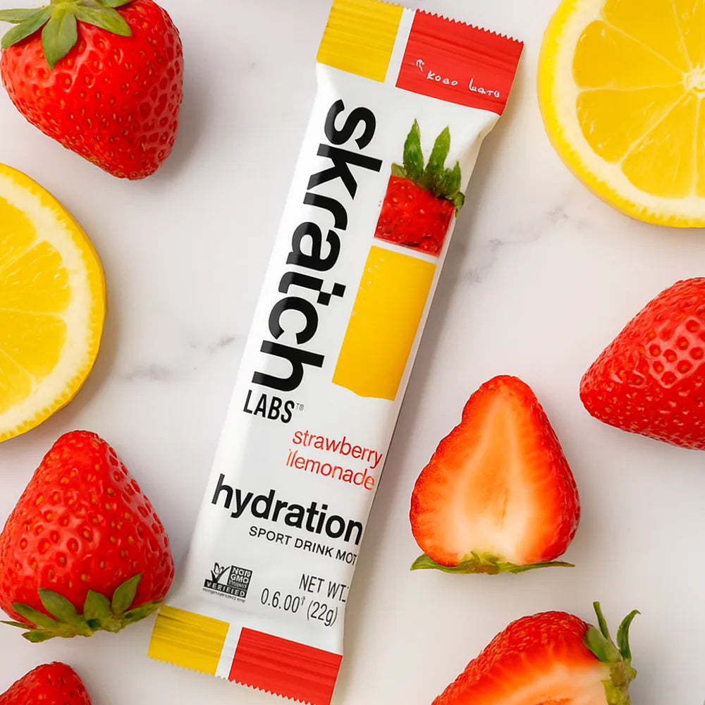 Skratch Labs Hydration Sport Drink Mix Strawberry Lemonade – sportsdrik med jordbær og citron