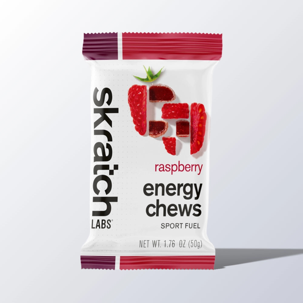 Skratch Labs Energy Chews Raspberry 1 portion – emballage