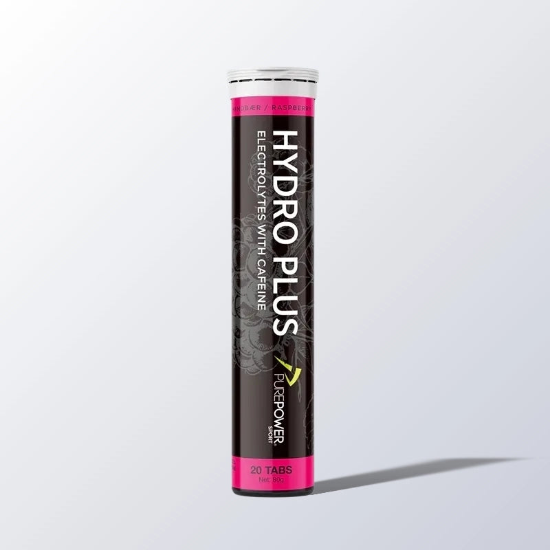 PurePower Hydro Plus Hindbær | Brusetabletter med elektrolytter & koffein